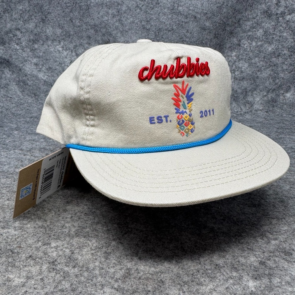NWT Chubbies Core Hat Mens Hawaiian Beach Party Vacation Pineapple Yacht Dad